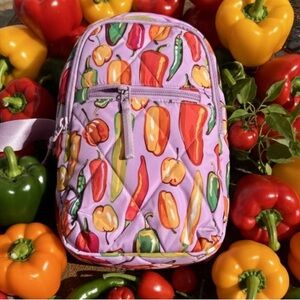 🌶️NEW Vera Bradley Purple Peppers Print Spice it Up sling Bag